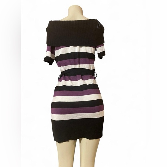 New Directions Black and White Bodycon Dress - Picture 2 of 5
